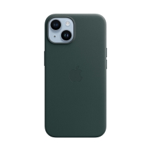 Originální kryt pro Apple iPhone 14 - MagSafe - kožený - piniově zelený