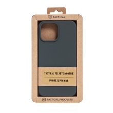 Kryt TACTICAL Velvet Smoothie pro Apple iPhone 13 Pro Max - příjemný na dotek - silikonový - olivově zelený
