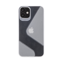 Kryt FORCELL S-CASE pro Apple iPhone 12 mini - gumový - průhledný - lesklý / matný