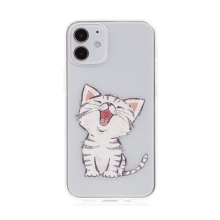 Kryt pre Apple iPhone 12 mini - gumový - Sleepy Kitten