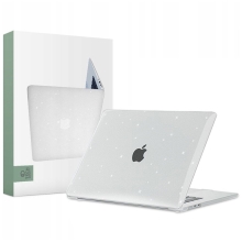 Kryt TECH-PROTECT SmartShell pro Apple MacBook Air 15" (2023) - plastový - průhledný - třpytky