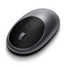 Optická bezdrôtová myš SATECHI - Bluetooth 5.0 - nabíjanie cez USB-C - sivá / čierna