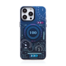 Kryt pre Apple iPhone 14 Pro Max - kompatibilný s MagSafe - plast/guma - pretekársky motív - modrý