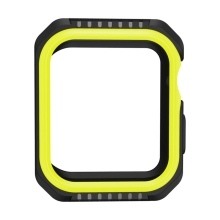 Kryt / pouzdro pro Apple Watch 44mm Series 4 / 5 / 6 / SE- celotělové - plast / silikon - černý / žlutý