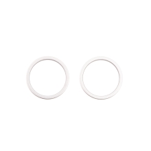 Kroužek krycího sklíčka zadní kamery Apple iPhone 12 mini / 12 - sada 2ks - bílý - kvalita A+