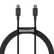 Synchronizační a nabíjecí kabel USB-C / USB-C BASEUS - 100W - 2m - černý