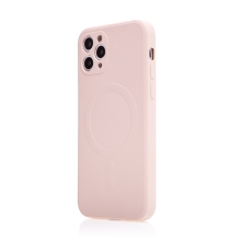 Kryt pro Apple iPhone 11 Pro - podpora MagSafe - silikonový - růžový