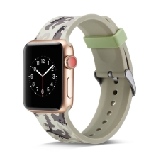 Řemínek pro Apple Watch Ultra 49mm / 45mm / 44mm / 42mm - silikonový - maskáčový - šedý
