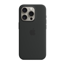 Originální kryt pro Apple iPhone 15 Pro - MagSafe - silikonový - černý