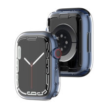 Kryt pre Apple Watch 45 mm Series 7 - gumový - priehľadný
