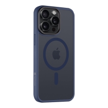 TACTICAL Hyperstealth kryt pre Apple iPhone 15 Pro Max - Podpora MagSafe - Tmavo modrý