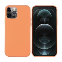 Kryt pro Apple iPhone 12 / 12 Pro - Magsafe - silikonový - mandarinkově oranžový
