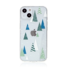 Kryt FORCELL Winter pro Apple iPhone 13 mini - gumový - zasněžený les