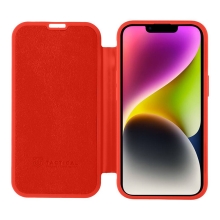 Pouzdro TACTICAL Safety Smoothie pro Apple iPhone 14 - silikon / mikrovl. - chilli červené