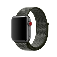 Remienok pre Apple Watch 41 mm / 40 mm / 38 mm - nylonový - sivý / tmavozelený