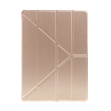 Pouzdro pro Apple iPad 12,9" (2015) / 12,9" (2017) - stojánek - umělá kůže / gumové - zlaté