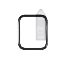 Tvrzené sklo (Tempered Glass) RURIHAI pro Apple Watch 44mm Series 4 / 5 / 6 / SE - 3D okraj - černé / čiré