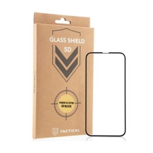 Tvrzené sklo (Tempered Glass) Tactical pro Apple iPhone 13 / 13 Pro - černý rámeček - 5D