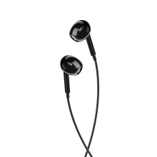 Sluchátka XO s mikrofonem pro Apple iPhone / iPad / iPod a další zařízení - 3,5mm jack - černá