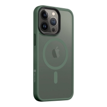 Kryt TACTICAL Hyperstealth pro Apple iPhone 13 Pro - MagSafe - lesně zelený