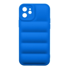 Kryt OBAL:ME Puffy pre Apple iPhone 12 - gumový - modrý