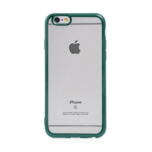 Kryt FORCELL Electro Matt pro Apple iPhone 6 / 6S - gumový - průhledný / zelený