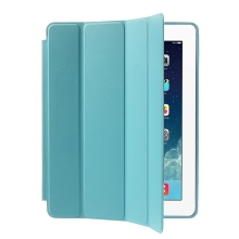 Pouzdro / kryt pro Apple iPad 2 / 3 / 4 - funkce chytrého uspání + stojánek - modré
