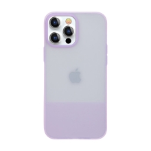 Kryt KINGXBAR Plain pre Apple iPhone 13 Pro Max - plast / silikón - fialový