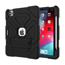 Kryt / pouzdro pro Apple iPad Pro 11" (2018 / 2020) / Air 4 / 5 (2022) - outdoor - odolný - výřez pro logo - silikonový - černý