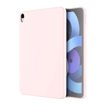 Kryt pro Apple iPad Air 4 / 5 (2022) - silikonový + mikrovlákno - růžový