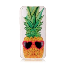 Kryt pro Apple iPhone X / Xs - gumový - zamilovaný ananas