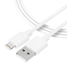 Synchronizační a nabíjecí kabel TACTICAL - Lightning pro Apple zařízení - bílý - 0,3m