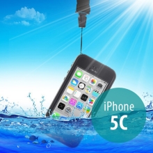Voděodolné plastové pouzdro Redpepper pro Apple iPhone 5C - černé