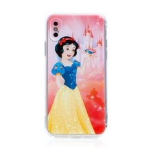 DISNEY kryt pre Apple iPhone X / Xs - Snow White - gumový - ružový