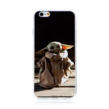 Kryt STAR WARS pro Apple iPhone 6 / 6S - Mandalorian / Baby Yoda - gumový - černý