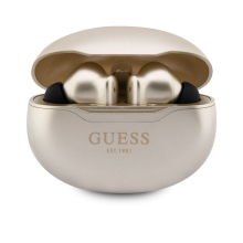 Sluchátka GUESS - TWS bezdrátová - Bluetooth 5.3 - špunty - voděodolná - zlatá