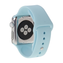 Řemínek pro Apple Watch 45mm / 44mm / 42mm - silikonový - světle modrý
