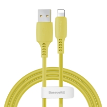 Synchronizační a nabíjecí kabel BASEUS - Lightning pro Apple zařízení - žlutý - 1,2m