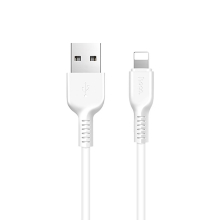 Synchronizační a nabíjecí kabel HOCO - konektor Lightning pro Apple iPhone / iPad / iPod - bílý - 3m