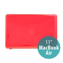 Tenké ochranné plastové puzdro pre Apple MacBook Air 11.6 - lesklé - červené