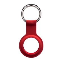 Kryt / obal DEVIA pro Apple AirTag - kovový kroužek - silikonový - červený