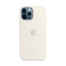 Originální kryt pro Apple iPhone 12 Pro Max - silikonový - bílý