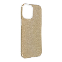 Kryt FORCELL Shining pro Apple iPhone 12 Pro Max - plastový / gumový - zlatý
