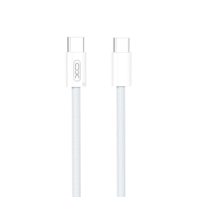 Synchronizační a nabíjecí kabel XO USB-C / USB-C pro Apple zařízení - 60W - 1,5m - bílý
