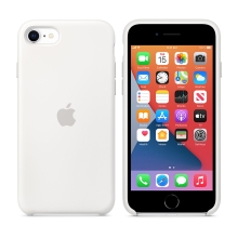 Originální kryt pro Apple iPhone 7 / 8 / SE (2020) - silikonový - bílý