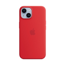 Originální kryt pro Apple iPhone 14 - MagSafe - silikonový - červený