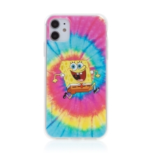 Kryt Sponge Bob pro Apple iPhone 11 - gumový - psychedelický Sponge Bob