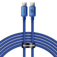 Synchronizačný a nabíjací kábel BASEUS pre Apple iPad / MacBook - USB-C - 2 m - modrý