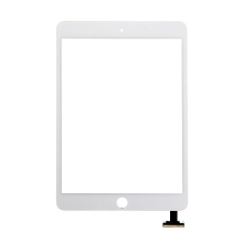 Dotykové sklo (touch screen) pro Apple iPad mini 3 bez IC konektoru - bílé - kvalita A