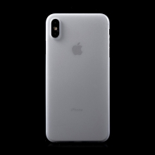 Kryt / puzdro pre Apple iPhone Xs Max - Ochrana objektívu - Ultratenký - Plast - Matný - Biely